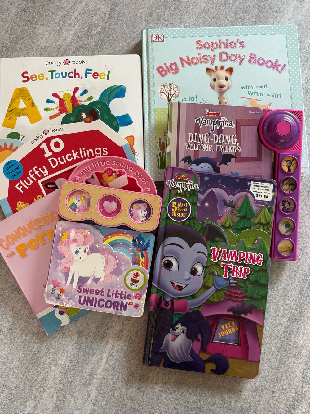7 Toddler book bundle with sound that works